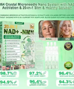 Purelora® 1064 Crystal Microneedle Nano System with NAD⁺ Activation & 20-in-1 Slim & Healthy Pacth Solution