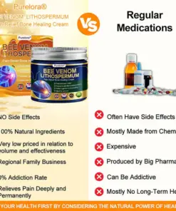 Purelora® BEE VENOM LITHOSPERMUM Pain-Relief Bone Healing Cream
