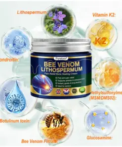 Purelora® BEE VENOM LITHOSPERMUM Pain-Relief Bone Healing Cream