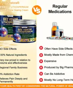 Purelora® BEE VENOM LITHOSPERMUM Pain-Relief Bone Healing Cream