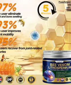 Purelora® BEE VENOM LITHOSPERMUM Pain-Relief Bone Healing Cream