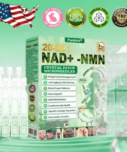 Purelora® Crystal Microneedle Nano System with NAD⁺ Activation & 20-in-1 Slim & Healthy Pacth Solution