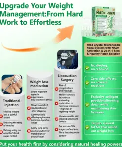 Purelora® Crystal Microneedle Nano System with NAD⁺ Activation & 20-in-1 Slim & Healthy Pacth Solution