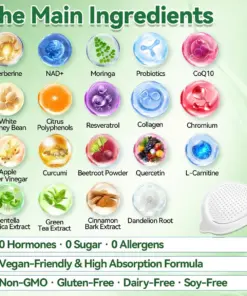 Purelora® Moringa Berberine × NAD⁺ 10-in-1 Nano Microneedle Patch