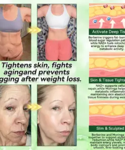 Purelora® Moringa Berberine NAD 10-in-1 Nano Microneedle Patch (Just once daily, visible changes in 7 days) Supports weight management, loose skin, diabetes care, sleep apnea, joint comfort, and more