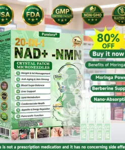 Purelora® 1064 Crystal Microneedle Nano System with NAD Activation 20-in-1 Slim Healthy Pacth Solution