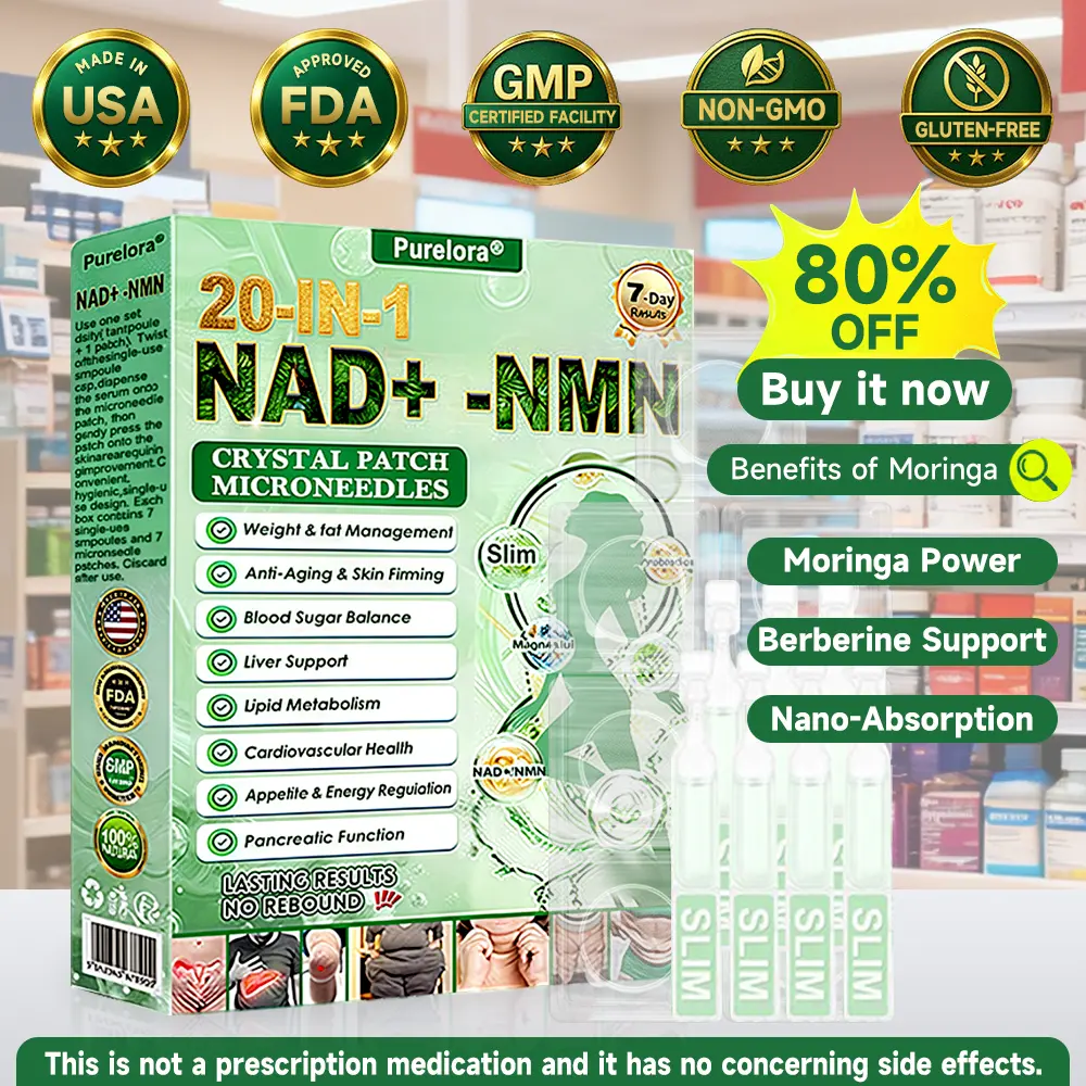 Purelora® 1064 Crystal Microneedle Nano System with NAD Activation 20-in-1 Slim Healthy Pacth Solution