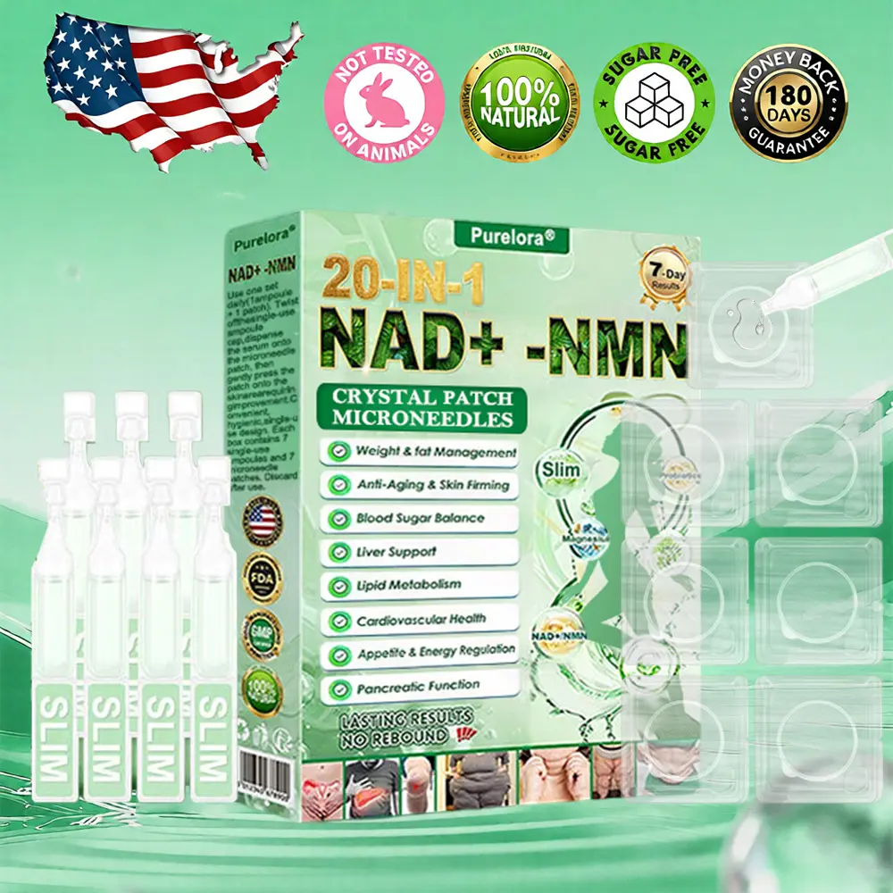 Purelora® 1064 Crystal Microneedle Nano System with NAD Activation 20-in-1 Slim Healthy Pacth Solution