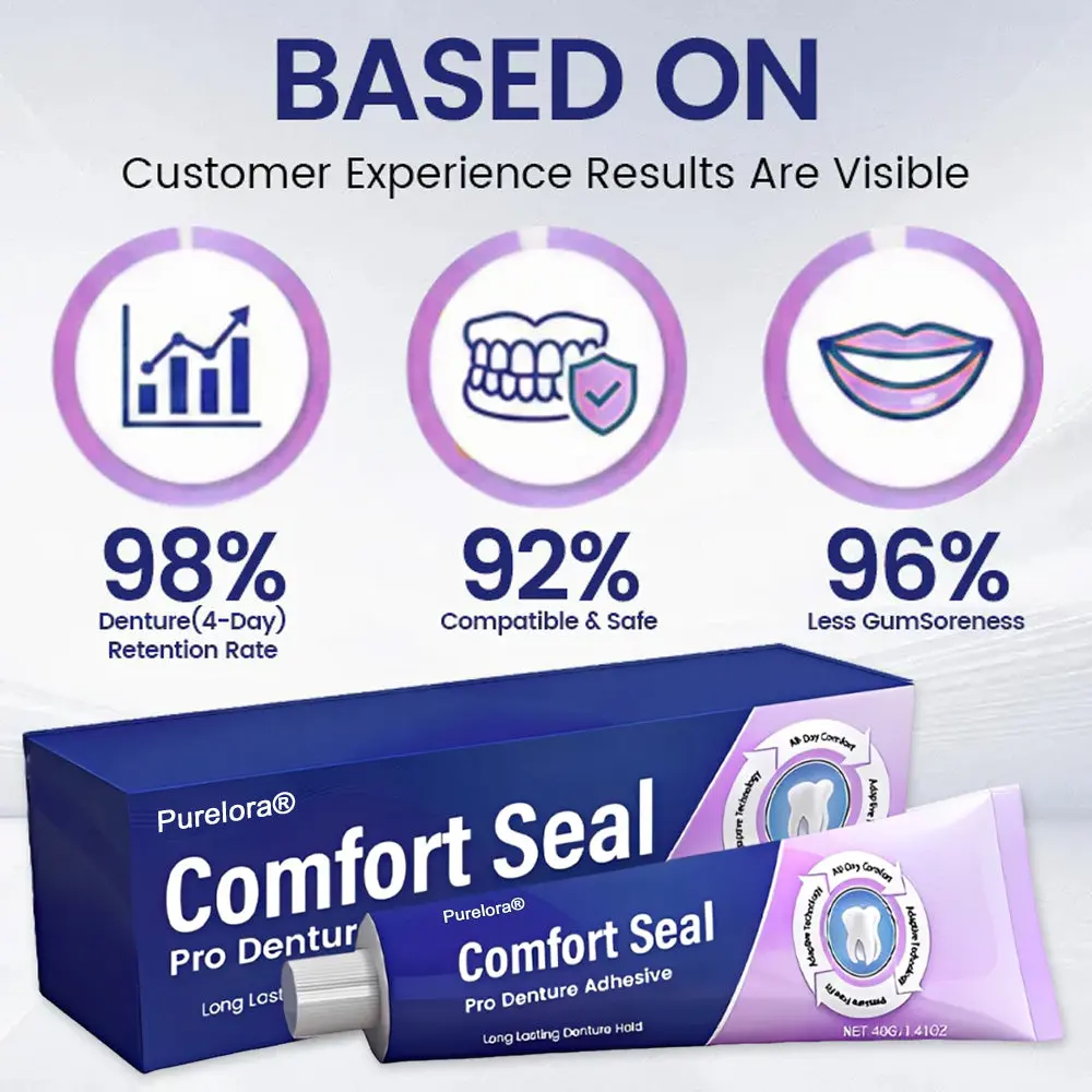Purelora® Comfort Seal Pro Denture Adhesive