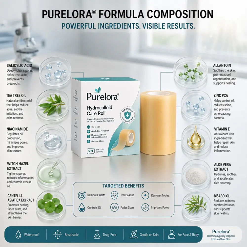 Purelora® 6-in-1 Hydrocolloid Patch